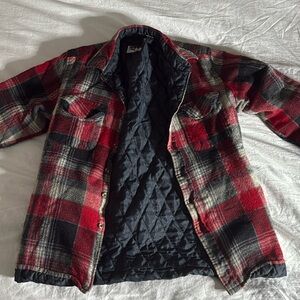 Plaid insulated shirt